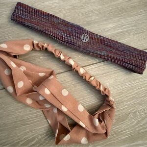 lululemon athletica Striped and Polka Dot Headband Set accessories workout